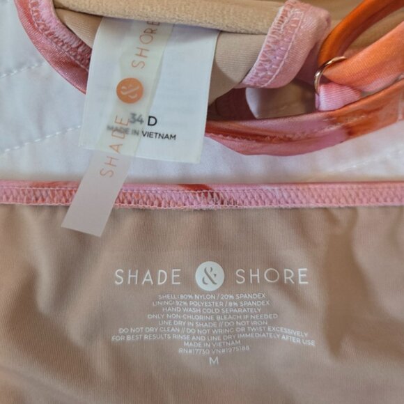 Shade & Shore 2 Piece Bikini Set- 34D top & Med Bottom - NWOT $10 - Bundle Only - Picture 3 of 4